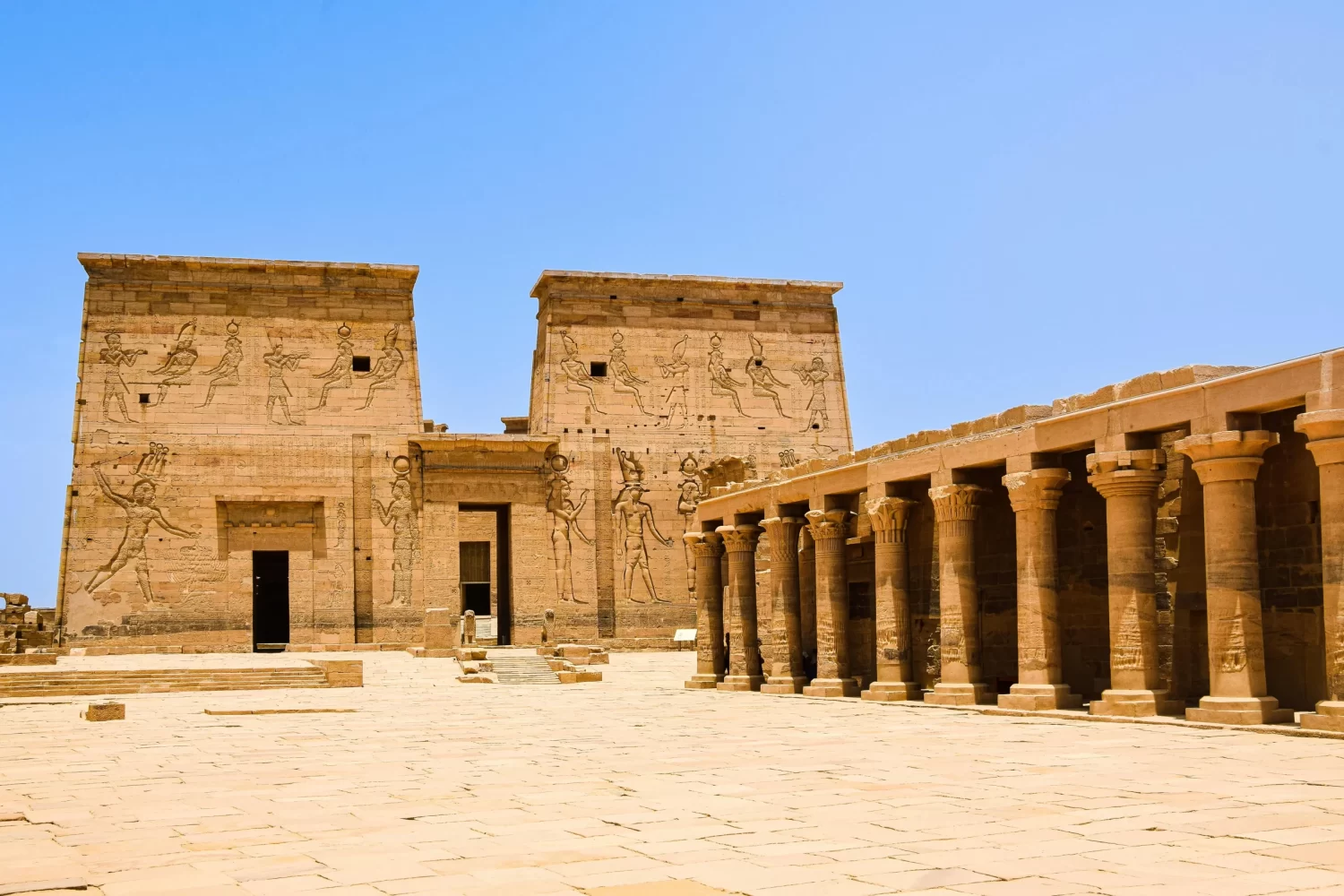 Viaje a Egipto 8 Días de Lujo – El Templo de Edfu en Asuán Viaje a Egipto 8 Días de Lujo explorando El Templo de Edfu, una joya histórica en Las Atracciones de Asuán.