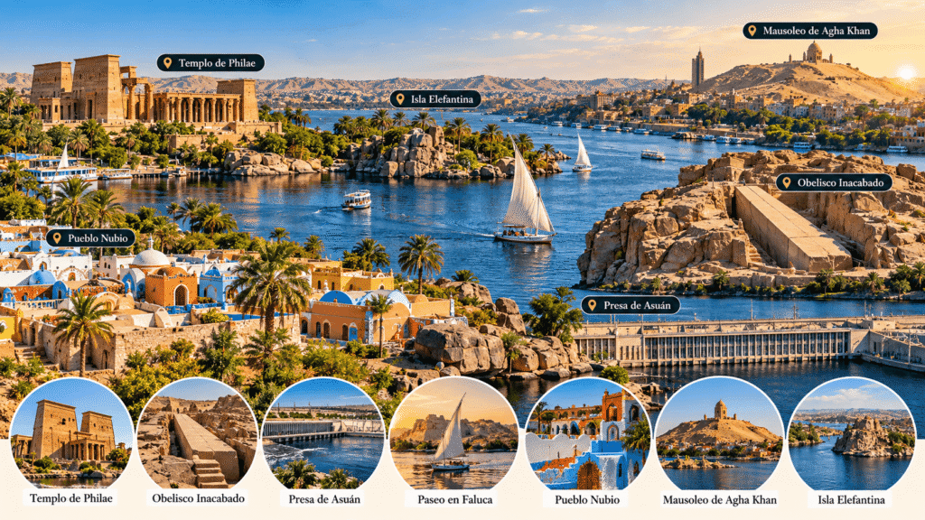 La Ciudad de Asuán en Egipto