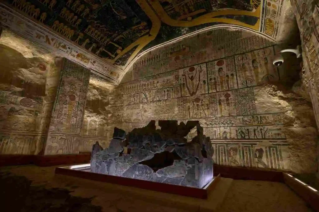Interior de la tumba de Ramsés VI en el Valle de los Reyes